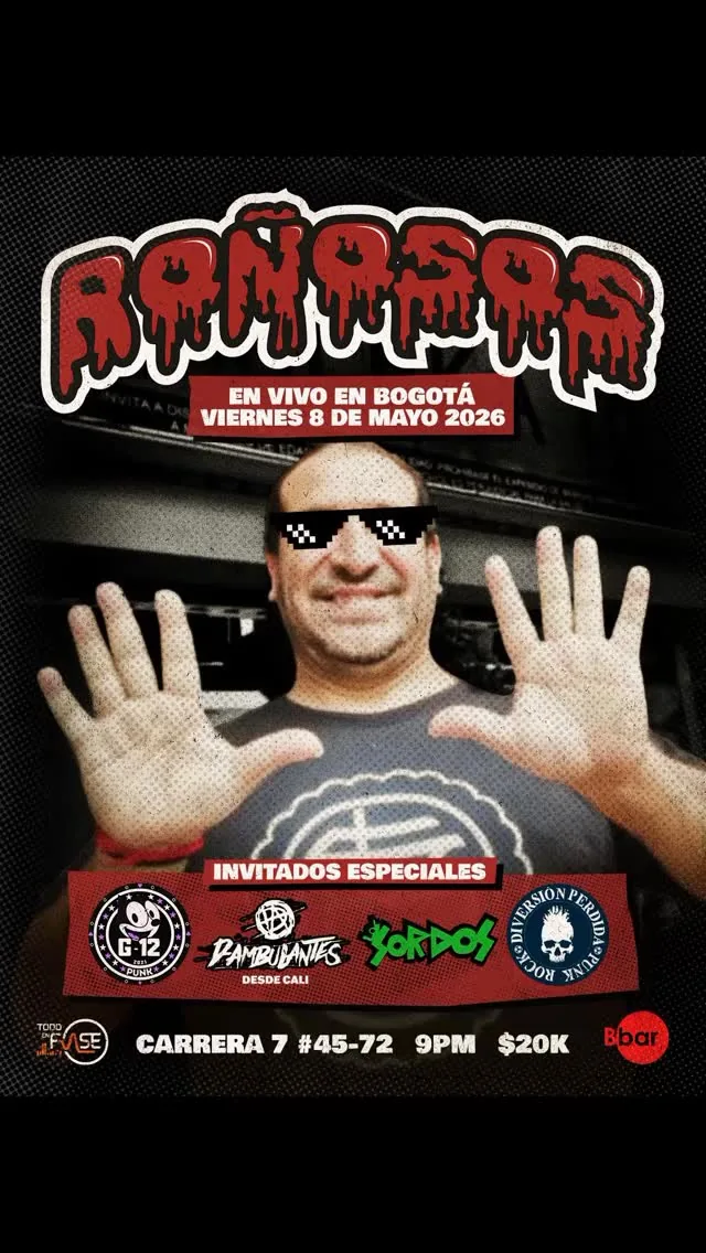 Cartel del show Rañosos en Bbar